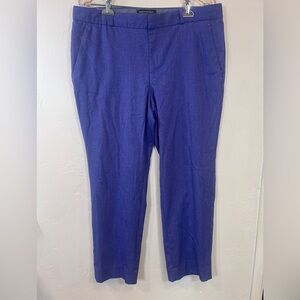 Banana Republic Purple Blue Avery Mid-Rise Straight Ankle Pants Size 12